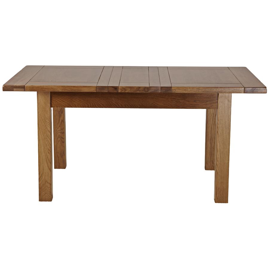 Sherwood Dark Solid Oak 1.32m/1.65m/1.98m Extending Dining Table
